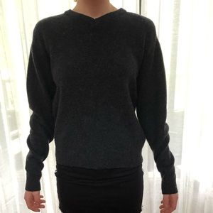 Dark gray wool sweater